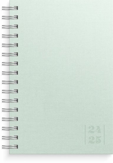 Kalender 2024-2025 Dagbok Textile grön 1