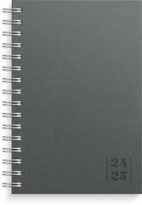 Kalender 2024-2025 Dagbok Textile grå
