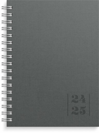 Kalender 2024-2025 Senator A6 Textile grå 1