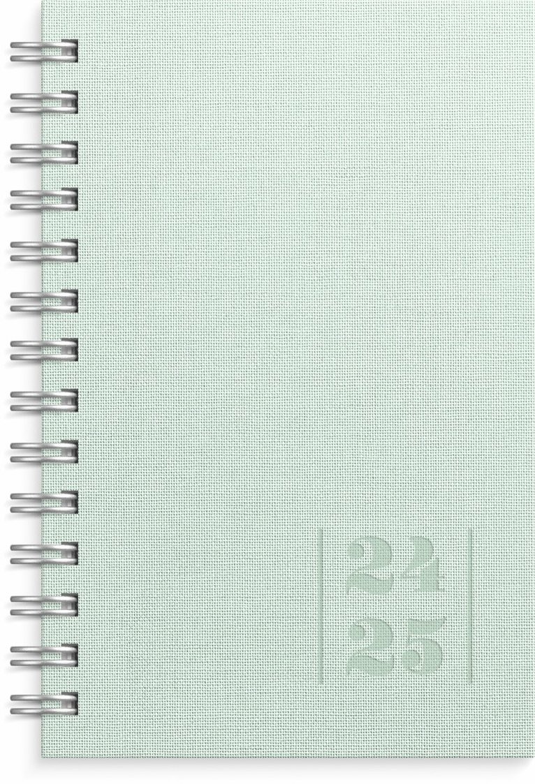 Kalender 2024-2025 Compact Textile grön 1