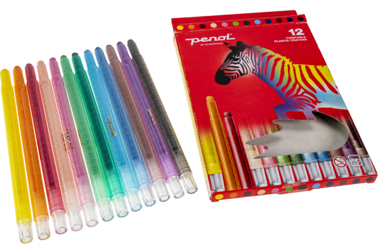 Målarkit Penol rosa (glitterlim, färgpennor, fiberpennor, vaxkritor, vattenfärg), Övrigt