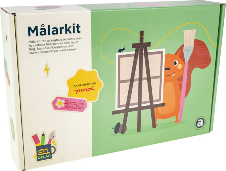 Målarkit Penol grön (magicpen, fiberpennor, vattenfärg)