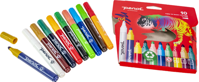 Målarkit Penol grön (magicpen, fiberpennor, vattenfärg), Övrigt