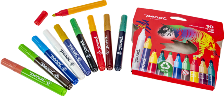 Målarkit Penol grön (magicpen, fiberpennor, vattenfärg), Övrigt