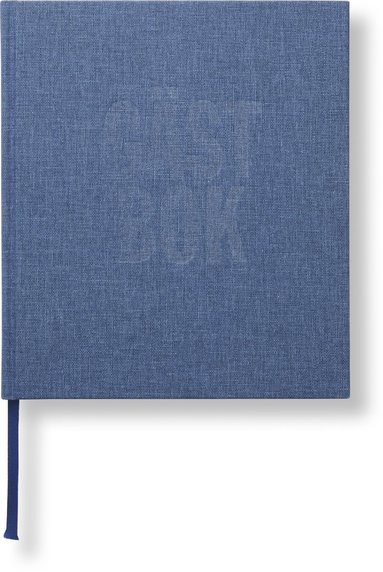 Gästbok 210x240mm jeansblå 1