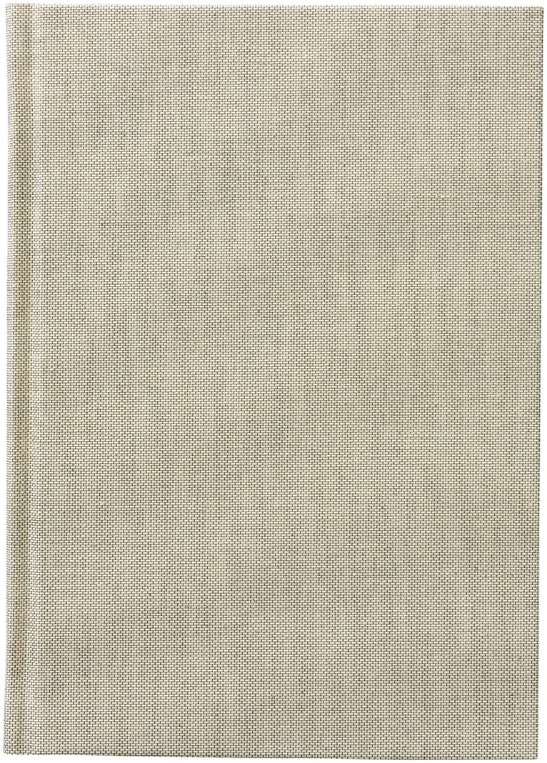 Anteckningsbok A5 olinjerad textil beige, Övrigt