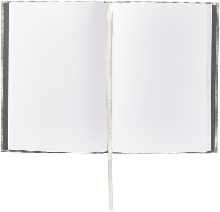 Anteckningsbok A5 olinjerad textil beige, Övrigt