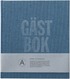 Gästbok 210x240mm textil blågrön, Övrigt
