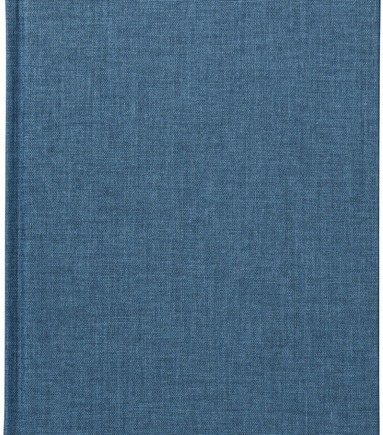 Anteckningsbok A5 linjerad textil blågrön 1