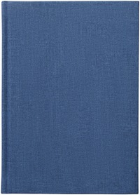 Anteckningsbok A5 linjerad textil blå