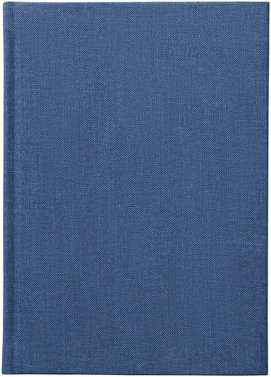 Anteckningsbok A5 linjerad textil blå 1