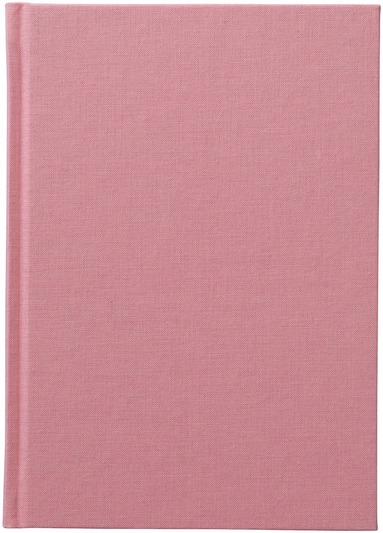 Anteckningsbok A5 olinjerad textil rosa 1