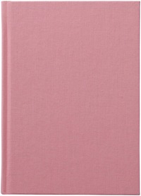 Anteckningsbok A5 linjerad textil rosa