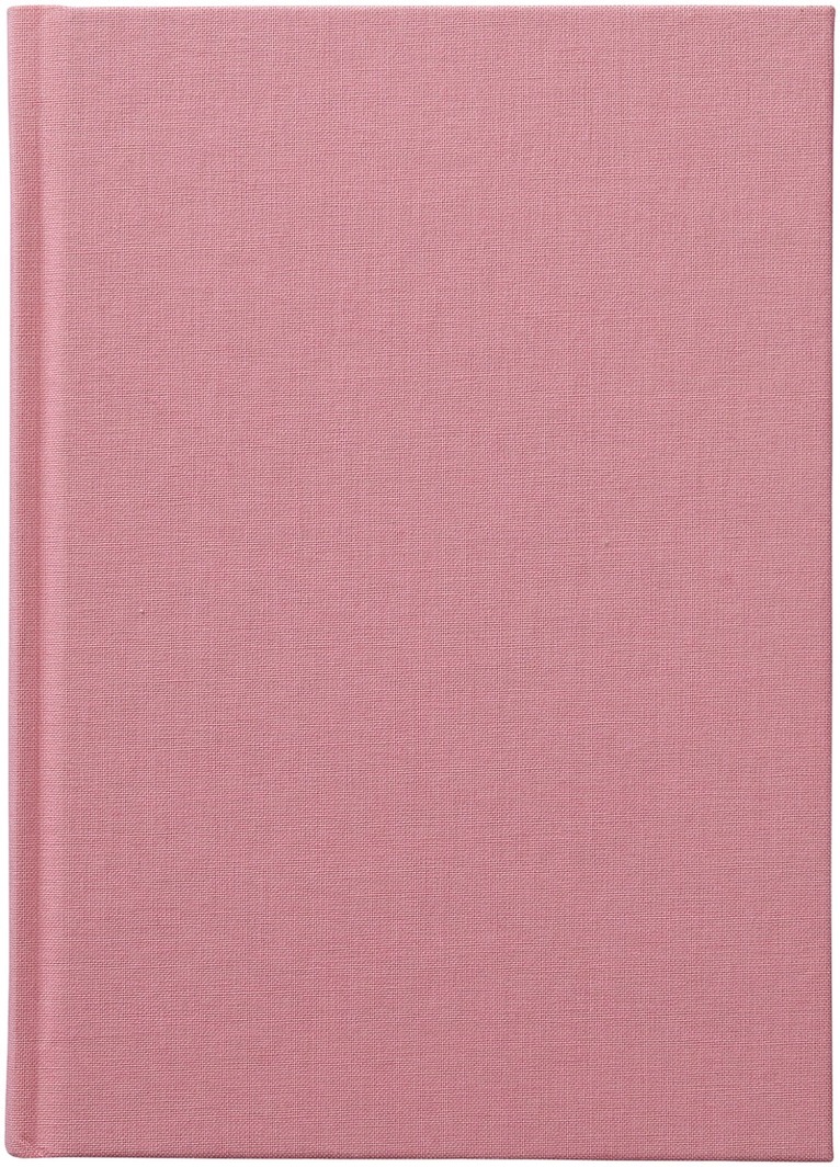 Anteckningsbok A5 linjerad textil rosa, Övrigt