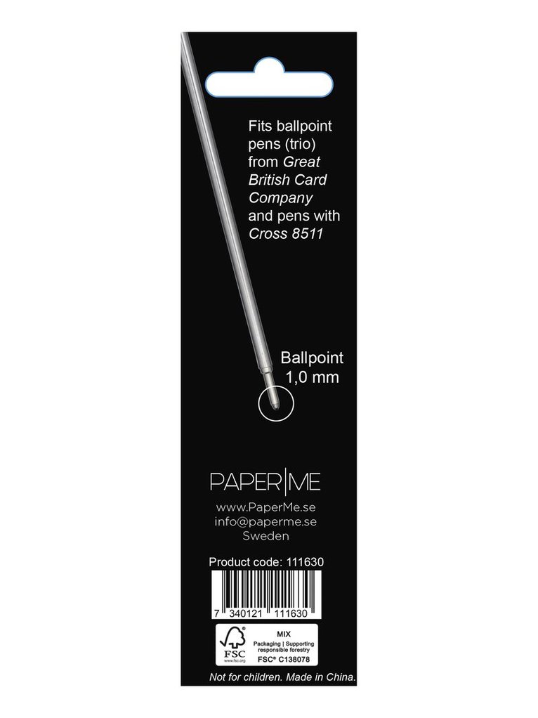 Refill Morris 2-Pack, svart och blå, Övrigt