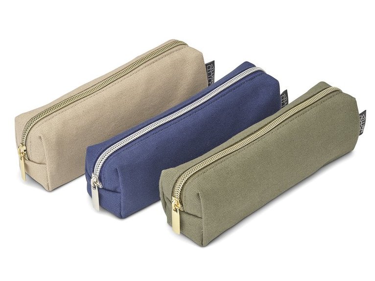 Pennfodral återvunnen canvas blå, Övrigt