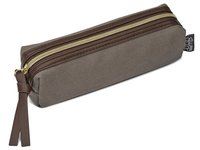 Premium pennfodral i canvas skiffergrå