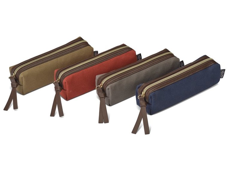 Premium pennfodral i canvas skiffergrå, Övrigt