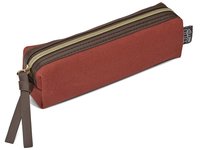 Premium pennfodral i canvas roströd