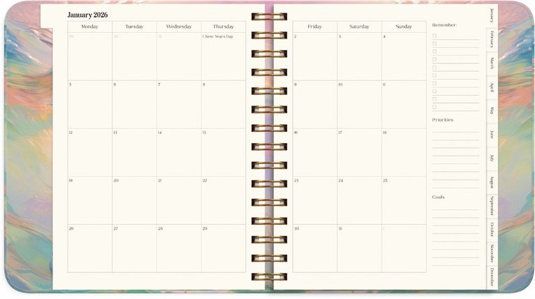 Kalender 2026 Dream & Do Swirl, Övrigt