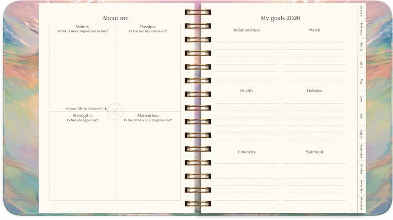 Kalender 2026 Dream & Do Swirl, Övrigt