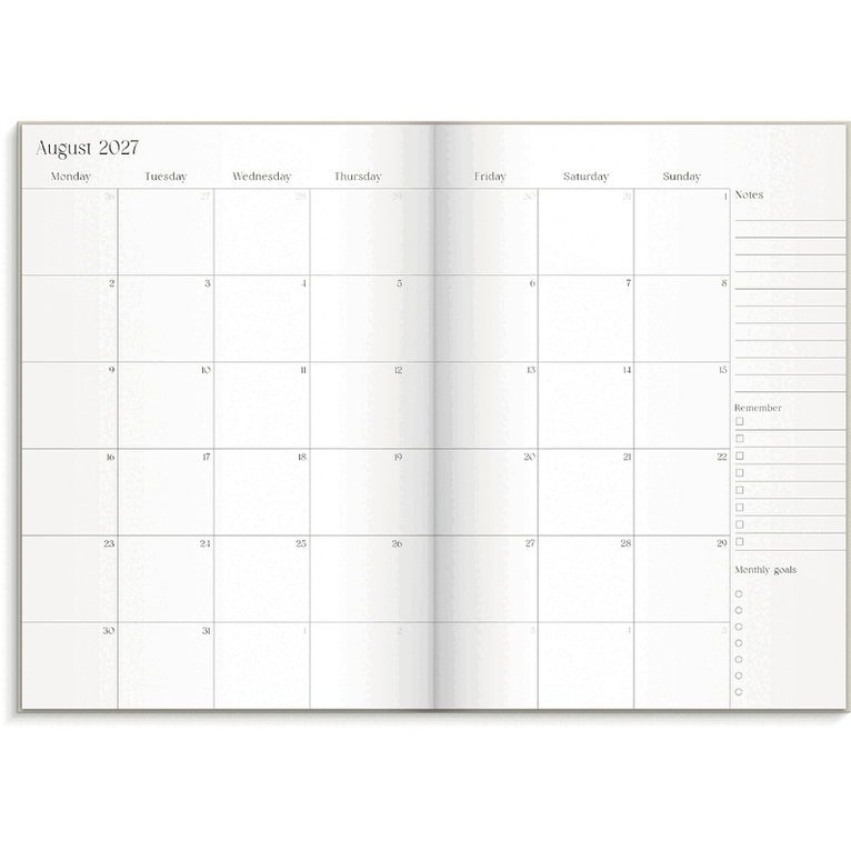 Student Planner 2026-2027 A5 beige, Övrigt