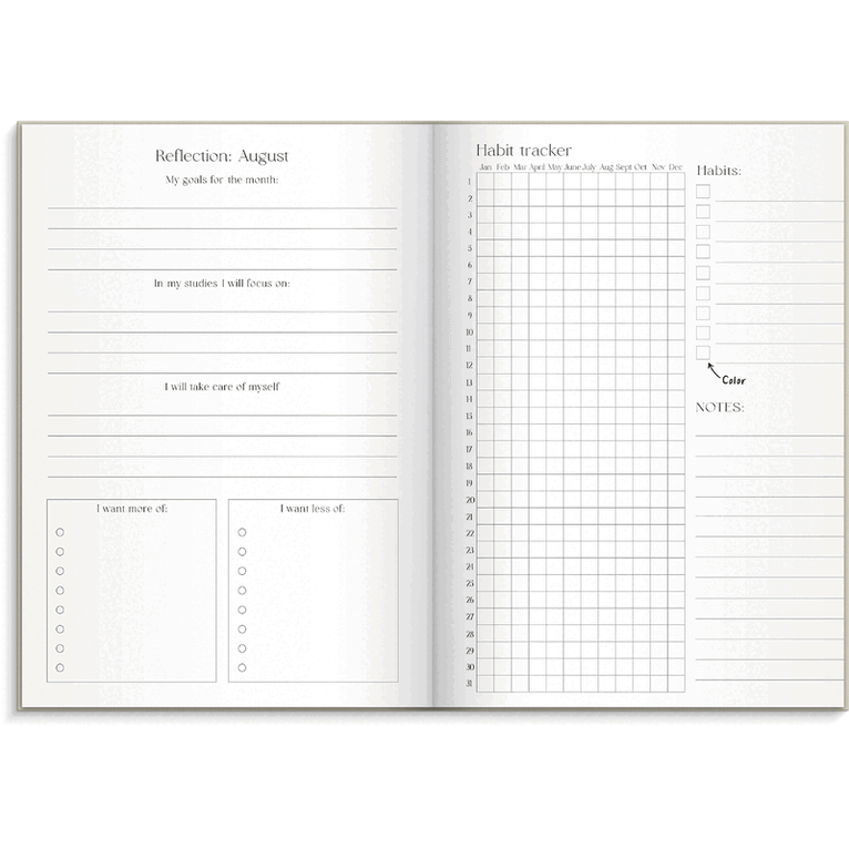 Student Planner 2026-2027 A5 beige, Övrigt