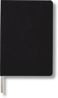 Anteckningsbok A5 linjerat resårband svart