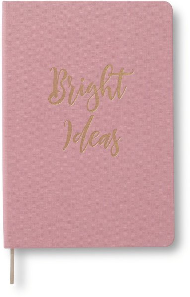Anteckningsbok A5 olinjerat "Bright Ideas" rosa 1