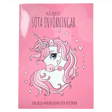 Gullers - Målarbok Söta Enhörningar, Häftad