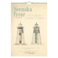 Väggkalender 2026 Svenska fyrar