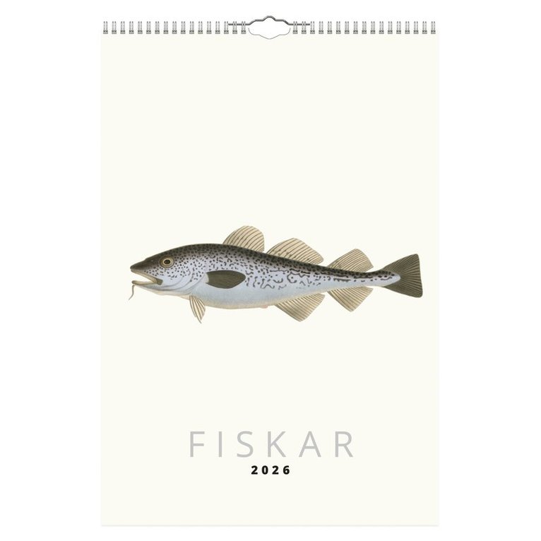 Väggkalender 2026 Fiskar