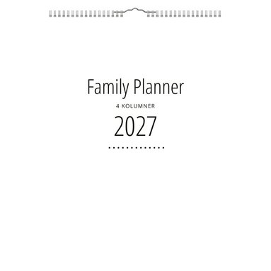 Familjekalender 2027 A4 4 kolumner, Övrigt