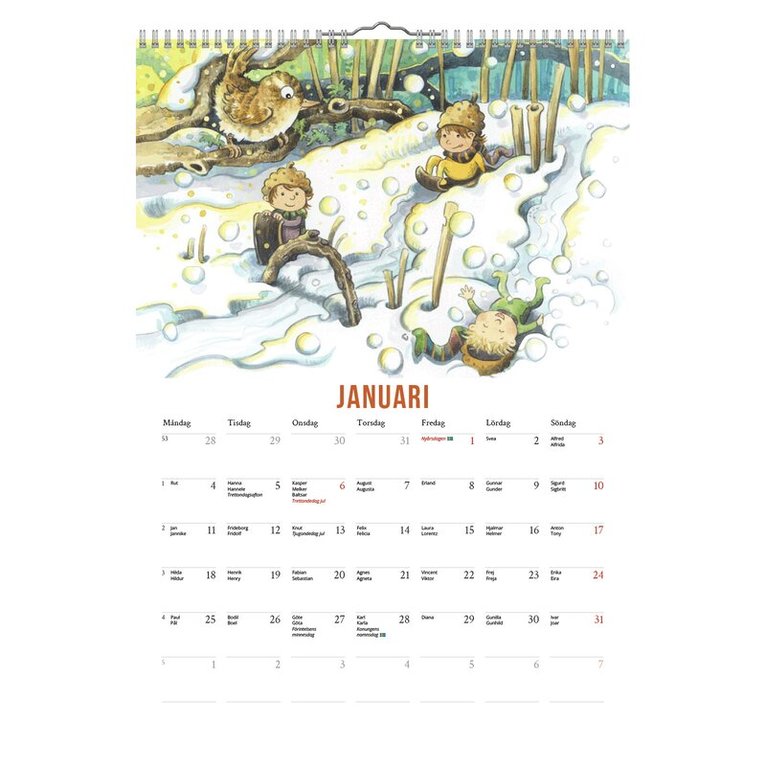Väggkalender 2027 Maria Fidler, Övrigt