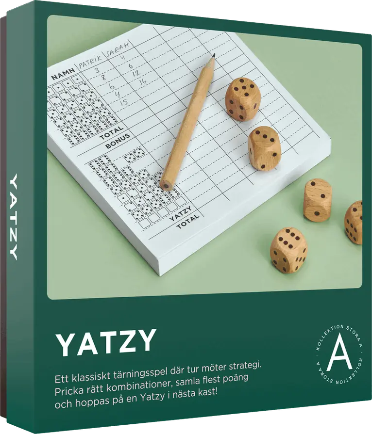 Yatzy, Övrigt. Tillgänglighet: Tillfälligt slut