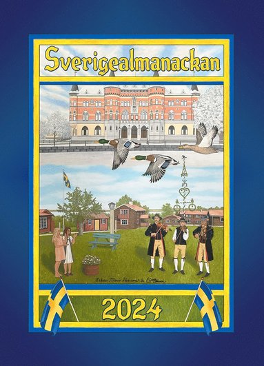 Väggkalender 2024 A4 Sverigealmanacka 1