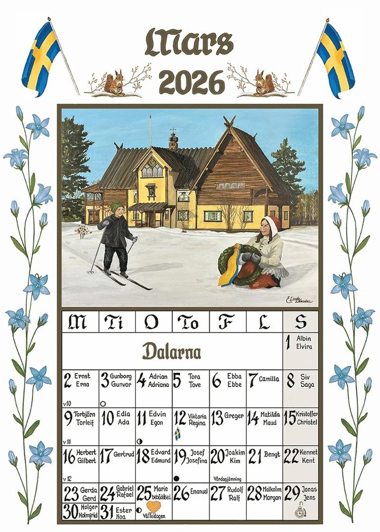 Bordskalender 2026 A6 Sverigealmanackan, Övrigt