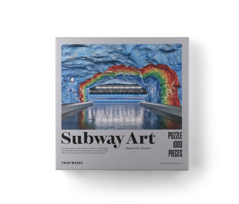 Pussel 1000 bitar Subway Art Rainbow 1
