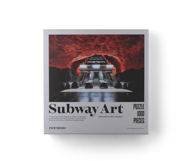 Pussel 1000 bitar Subway Art Fire, Pussel