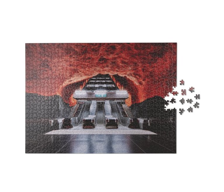 Pussel 1000 bitar Subway Art Fire, Pussel
