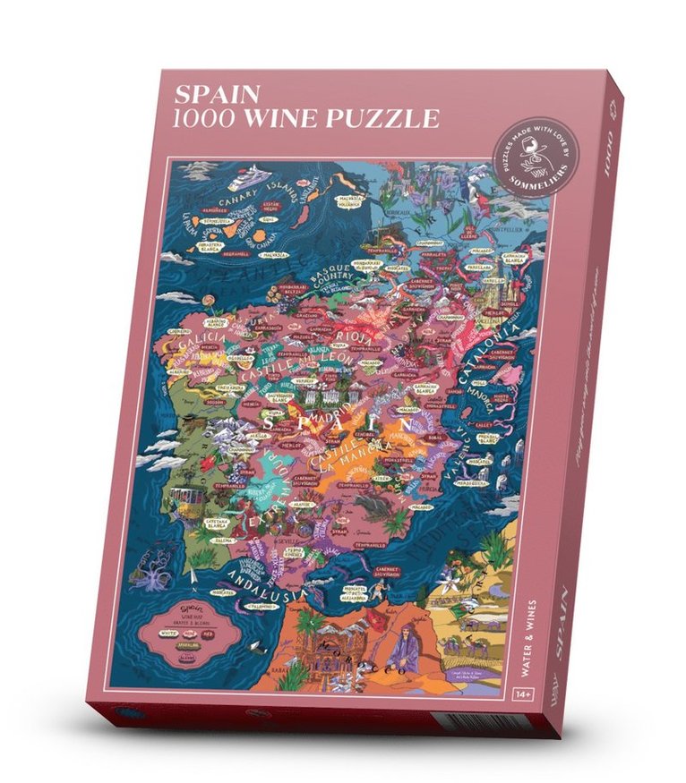 Pussel 1000 bitar - Vinpussel - Spanien, Övrigt