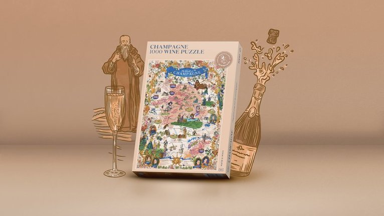 Pussel 1000 bitar - Vinpussel - Champagne, Övrigt