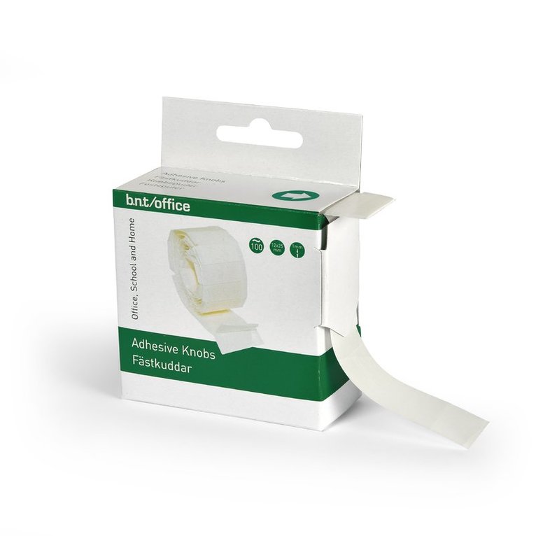 Fästkuddar dubbelhäftande 25x12mm 100st vita, Övrigt