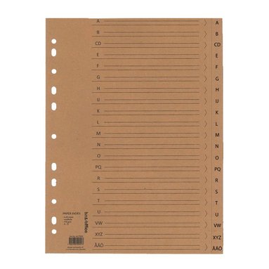 Register A4 A-Ö 150g kraftpapper