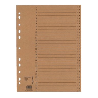 Register A4 1-31 150g kraftpapper