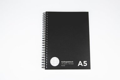 Kollegieblock A5 rutat svart, Övrigt