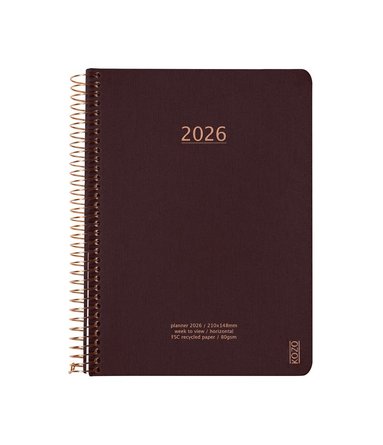 Kalender 2026 A5 Vecka/Uppslag Coffee 1