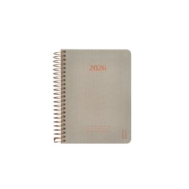 Kalender 2026 A6 Vecka/Uppslag Clay 1