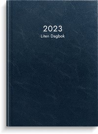 Kalender 2023 Liten Dagbok blått konstläder