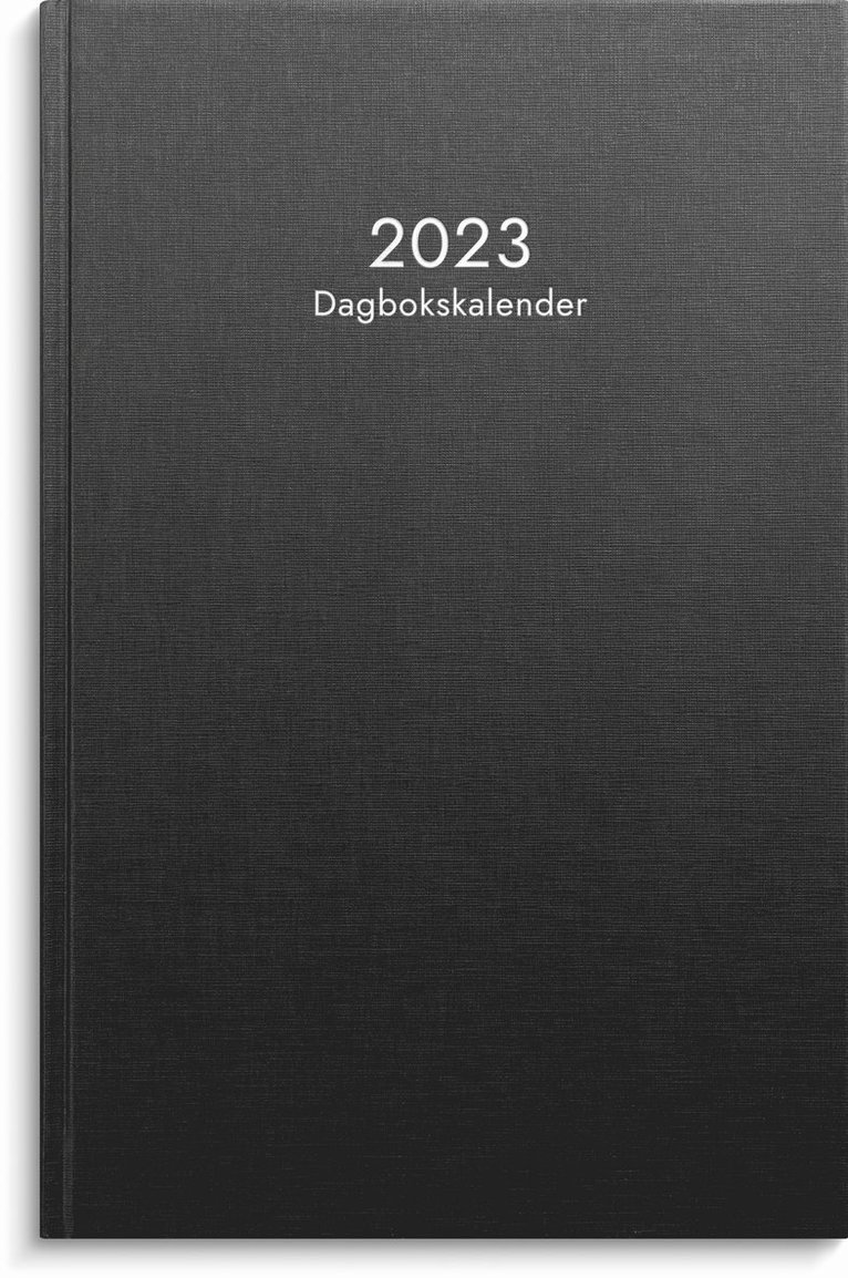 Kalender 2023 Dagbokskalender svart 1